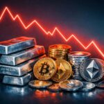 Plata tokenizada dominó las liquidaciones cripto superando a Bitcoin en medio de caída del 30%