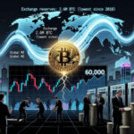 Bitcoin resiste el miedo a una “WW3” y se aferra a USD $60.000 mientras cae la oferta en exchanges