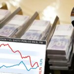 Imagen de una persona revisando cifras económicas con un gran peso de gasto público