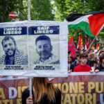 Imagen de activistas siendo deportados de Israel en un avión