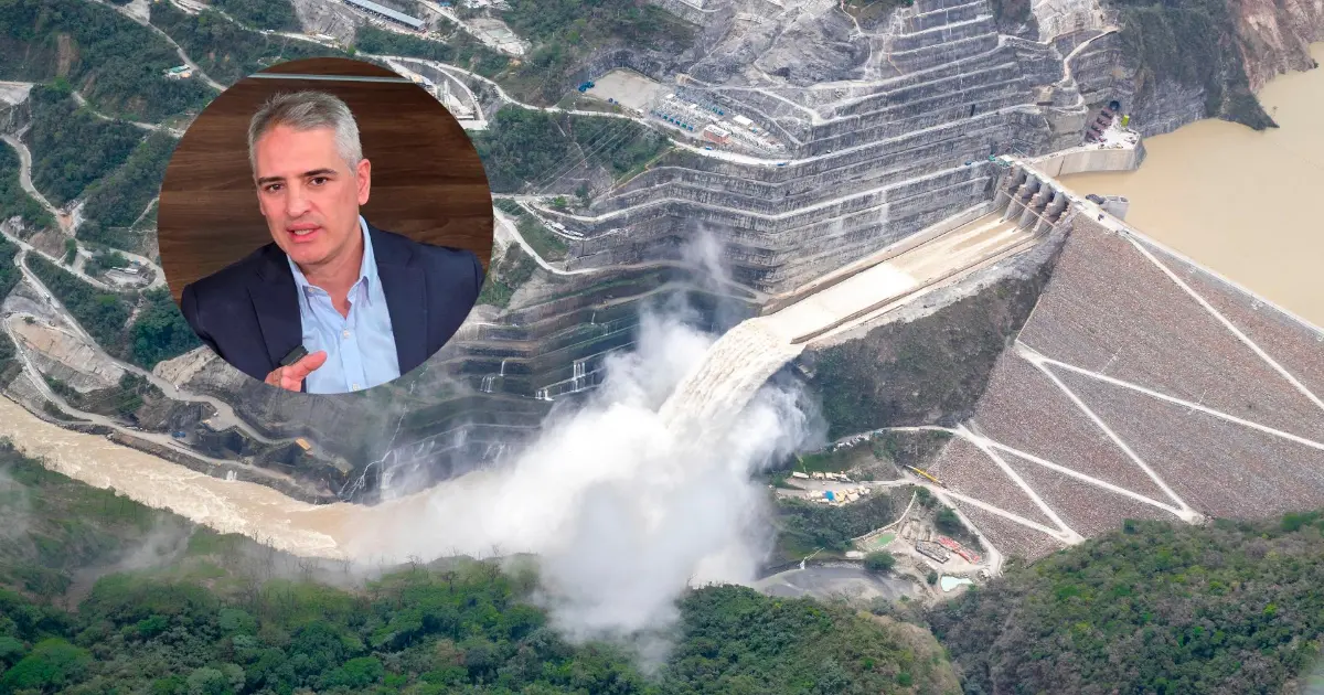 Imagen de la represa de Hidroituango, crucial para el suministro energético de Colombia