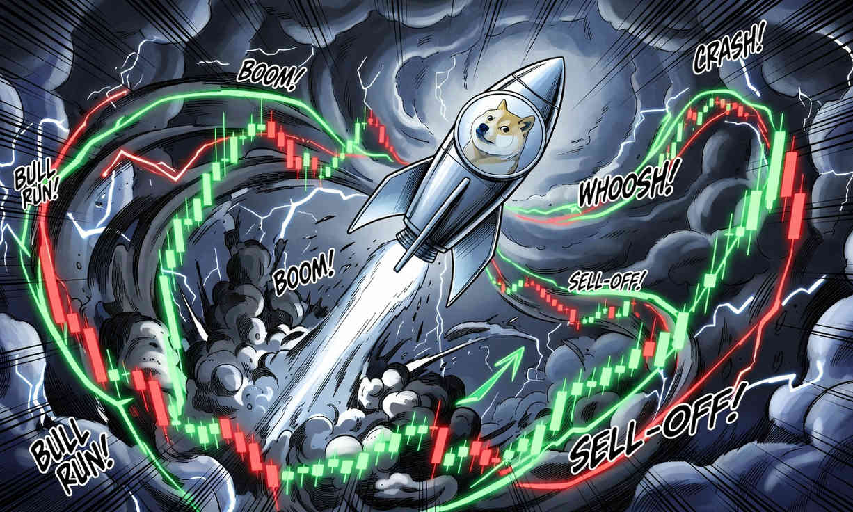Dogecoin con un precio de USD $0,1114407 y un aumento del 2,66%