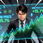 Gráfico de BNB con un alza del 3,23% en el día