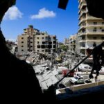 Imagen de archivo de estragos causados por ataques israelíes en el sur de Líbano