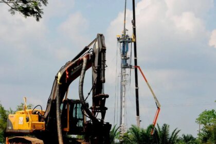 Plataforma petrolera en el Caribe colombiano con reservas de gas natural y petróleo