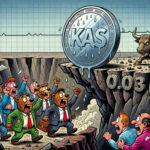 Gráfico de Kaspa (KAS) mostrando una tendencia bajista con un 85% de caída desde su ATH