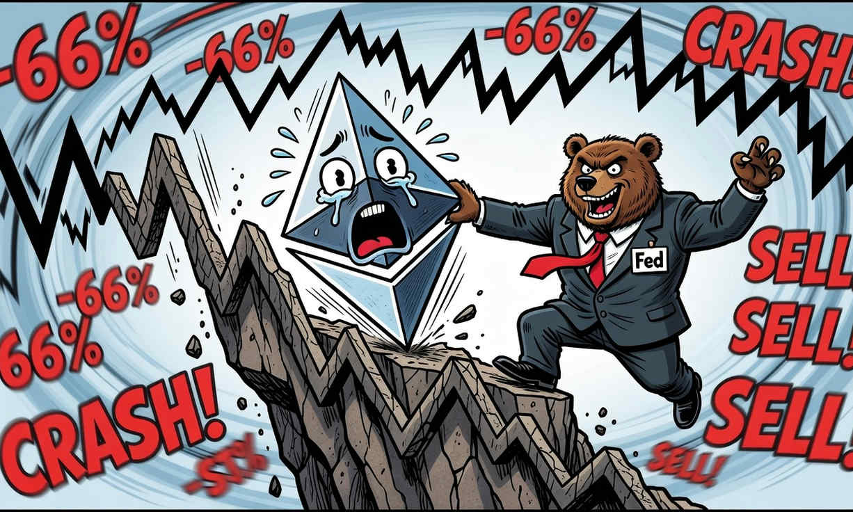 Gráfico de Ethereum con tendencia bajista y precio en $1.647,55