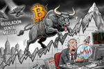 Gráfico de Bitcoin con un alza del 4% hacia el nivel de resistencia de $70.000 tras recuperar el soporte de $64.000