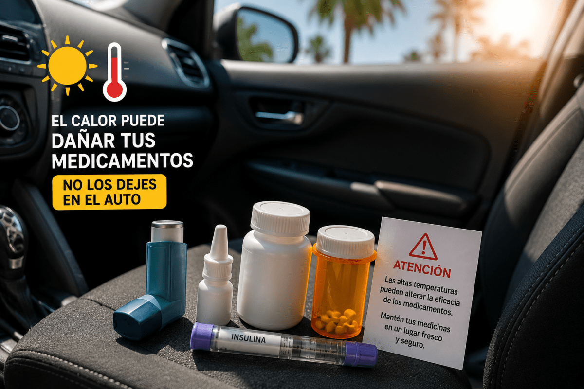 Los medicamentos que nunca debes dejar dentro del automóvil en verano