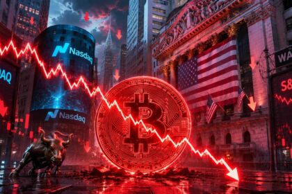 Bitcoin cae bajo USD $65.000 ante petróleo al alza y desplome tecnológico