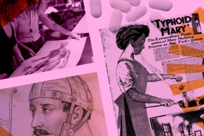 Ilustración de una mujer en consulta médica con expresión de dolor mientras el médico minimiza sus síntomas