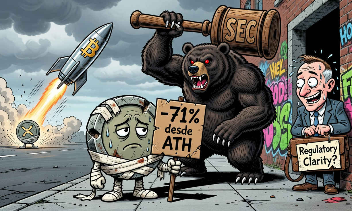 XRP se aferra a los USD 1,11 mientras la apatía de volumen sepulta cualquier esperanza de rebote