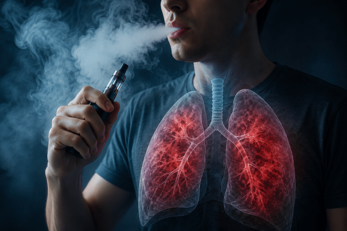 EVALI: la grave lesión pulmonar vinculada al vapeo que puede confundirse con una gripe